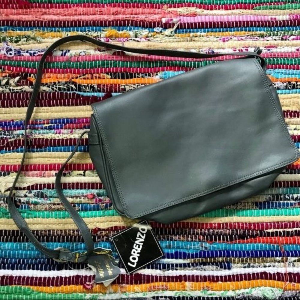 NWT ~ Vintage ~ Lorenzo grey leather purse